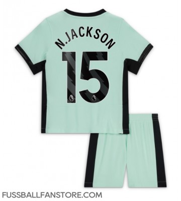 Chelsea Nicolas Jackson #15 Replik 3rd trikot Kinder 2023-24 Kurzarm (+ Kurze Hosen)